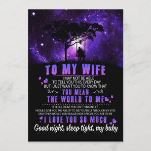 Invitación Amantes de la Esposa A Mi Esposa Te Amo Tanto