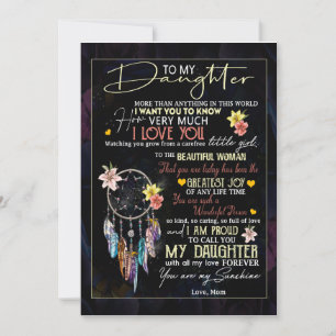 Invitación Amantes de las hijas A mi hija con amor Mamá