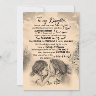 Invitación Amantes de las hijas   A mi hija con amor mamá