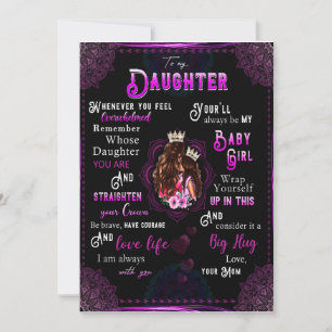 Invitación Amantes de las hijas Para mi hija amor mamá