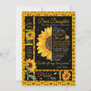 Invitación Amantes de las hijas   Para mi hija con amor Mamá