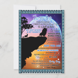 Invitación Amantes de los hijos Para mi hijo hay un pedazo