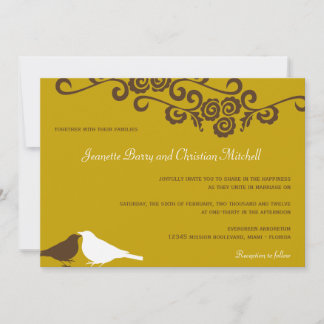 Invitación Amantes de los jardines boda de la elegancia moder