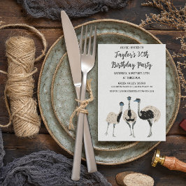 Invitación Amantes de los pájaros Fiesta de Cumpleaños Temáti