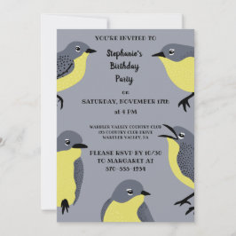 Invitación Amantes del pájaro de los Warblers de Kirtland, Fi