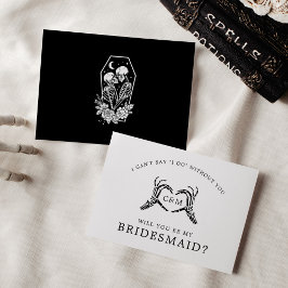 Invitación Amantes hasta la muerte Esqueletos y detalles de R