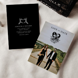 Invitación Amantes hasta la muerte Esqueletos y Rosas Bodas