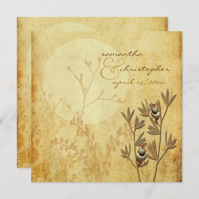 Invitación Amantes+invitaciones de boda (Anverso / Reverso)