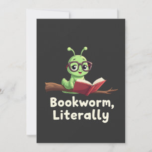 Invitación Amantes literalmente de libros graciosos