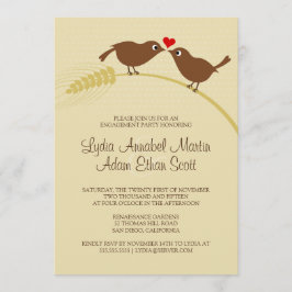 Invitación Amantes Únicos de Compromiso Rústico