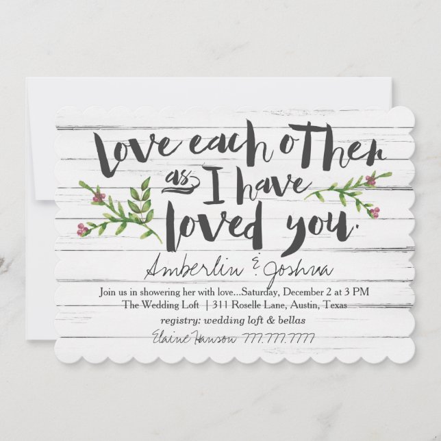 Invitación Amar a cada otra novia (Anverso)