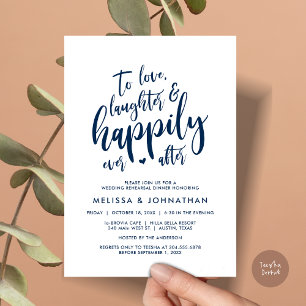 Invitación Amar la risa y la felicidad de siempre después