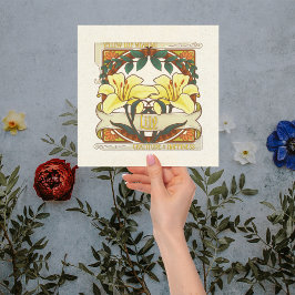 Invitación Amarilla Amarilla-Flor Significa Amarillo Estilo V