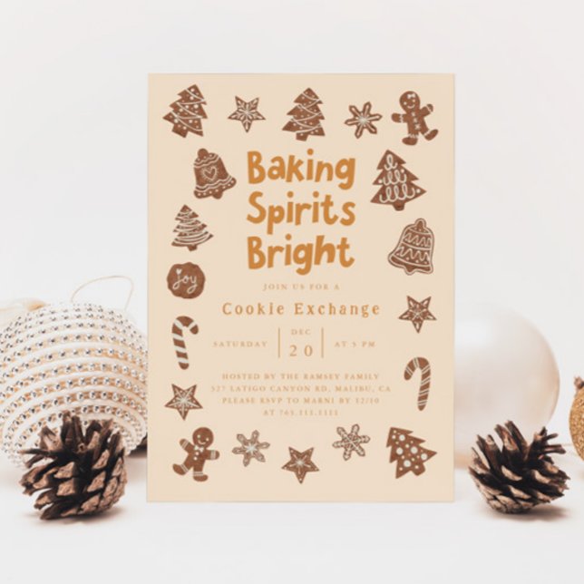 Invitación amarilla de Cookie Exchange Fiesta navi (Subido por el creador)