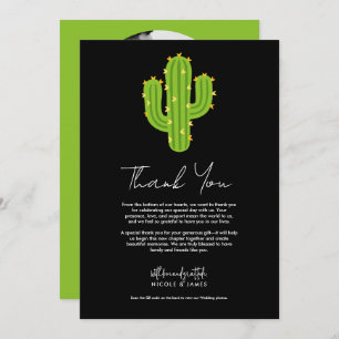 Invitación Amarillo Cactus Fiesta Amor Gracias