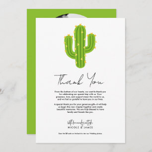 Invitación Amarillo Cactus Fiesta Amor Gracias