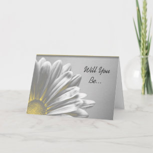 Invitación Amarillo De Los Puntos Destacados De La Flor Serás