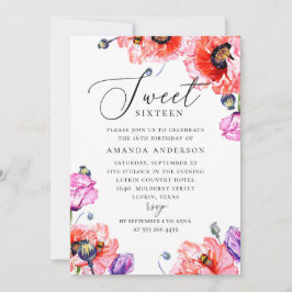 Invitación Amarillo dulce 16. Elegante cumpleaños 16