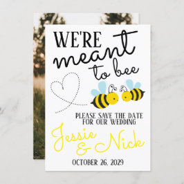 Invitación Amarillo lindo para salvar la fecha