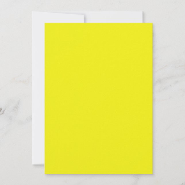 Invitación amarillo neón brillante (Anverso)