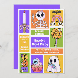 Invitación Amarrado Fiesta nocturno cumpleaños - noche de Hal