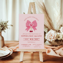 Invitación Amarramiento de la corteza de Knot Coquette Cherry