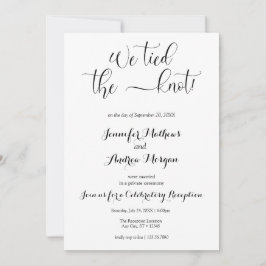 Invitación Amarramos el nudo | Recepción de boda fotográfica