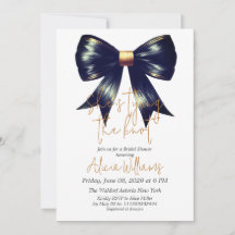 Amarrando el Knot Gold Black Bow Bridal Shower