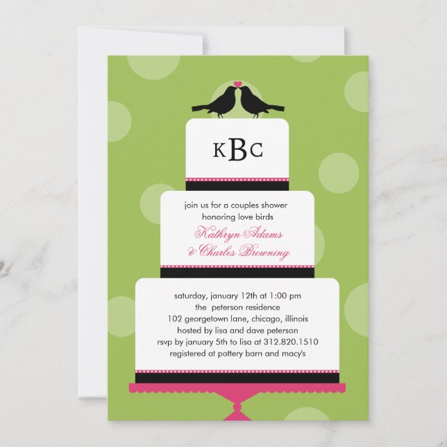 Invitación Amarres amorosos invitan a la ducha de boda de pas (Anverso)