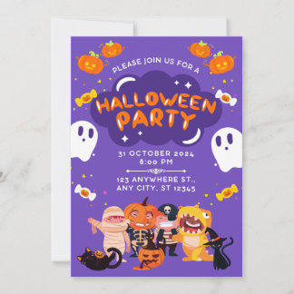 Invitación Amazing Halloween Party Inivitation