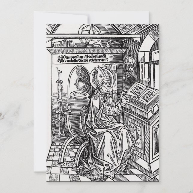 Invitación Ambrosio de Milán (Anverso)