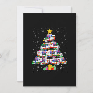 Invitación Ambulancia Auto Árbol de Navidad Nochebuena Enluce