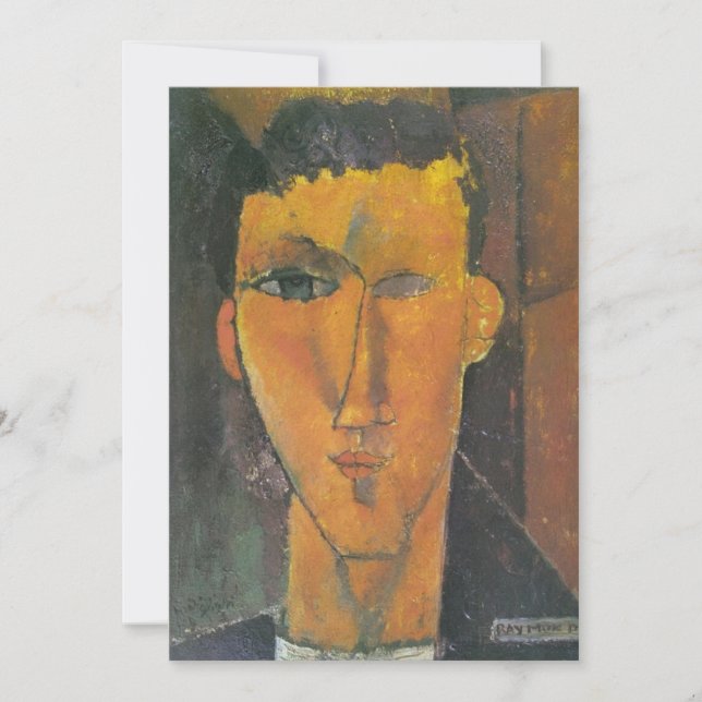 Invitación Amedeo Modigliani - Raymond Radiguet (Anverso)