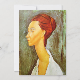 Invitación Amedeo Modigliani - Retrato de Lunia Czechowska