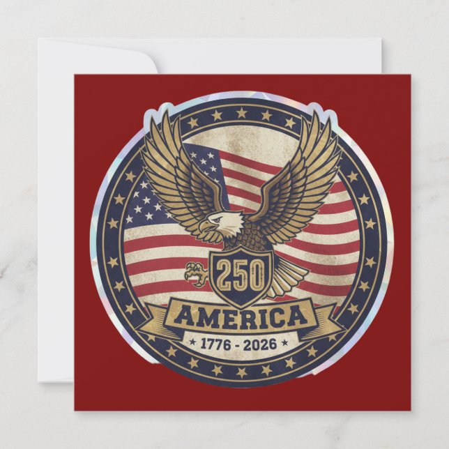 Invitación America 250  (Anverso)