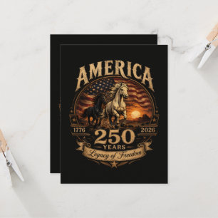 Invitación América 250 Años 1776 2026 Centenario