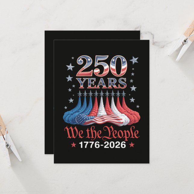 Invitación América 250 Años 4 de Julio (Anverso/Reverso In Situ)