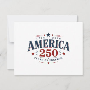 Invitación América EE. UU. 250.º, 250 años de libertad