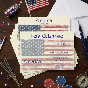 Invitación América Patriótica 1776 - 2026 Celebración de la B