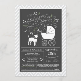Invitación American Staffordshire Terrier Baby Shower Amstaff