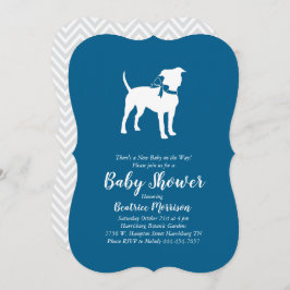 Invitación American Staffordshire Terrier Dog Baby Shower