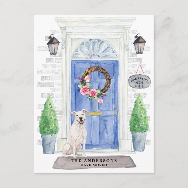 Invitación Americana Staffordshire TerrierMoving (Anverso)