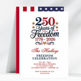 Invitación America's 250 Year Anniversary Family