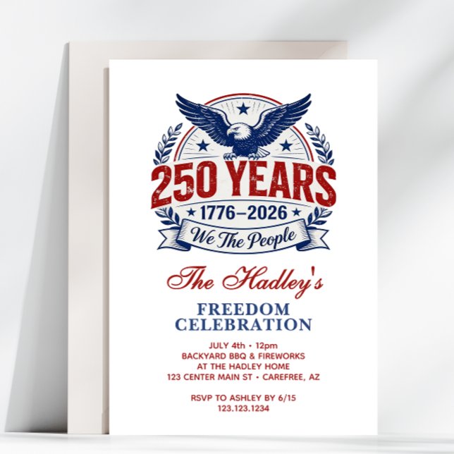 Invitación America's 250th Anniversary Family BBQ (Subido por el creador)