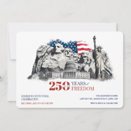 Invitación America's Semiquincentennial 250 Years of Freedom