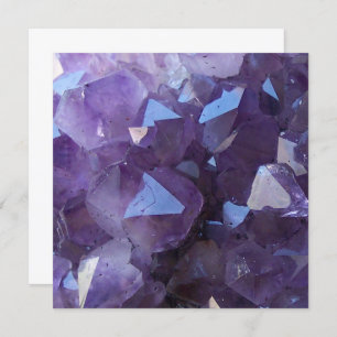Invitación Amethyst Photo Blank