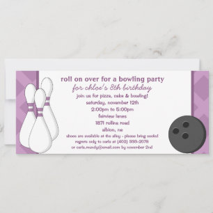 Invitación Amethyst sigue adelante en la fiesta de cumpleaños