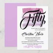 Ametismo estético Purpurina púrpura moderno cumple