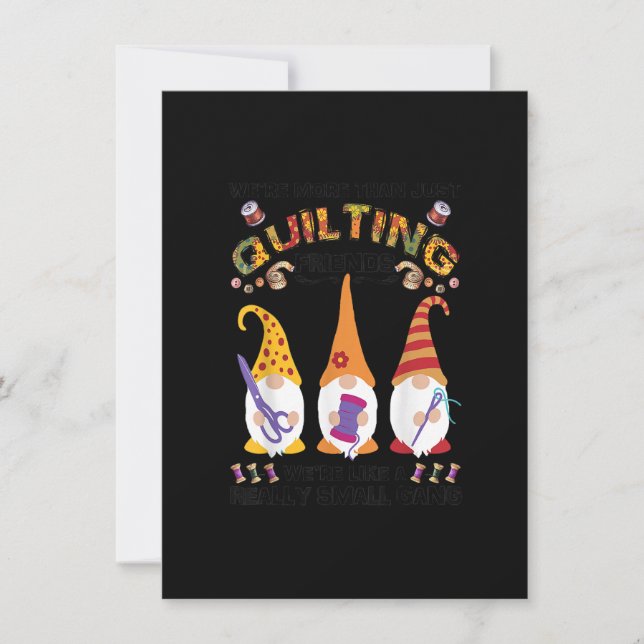 Invitación Amigas de Quilting Femeninas Eran Más Que Solo Ami (Anverso)