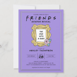 Invitación AMIGOS™   Baby Shower de Revelación de Género